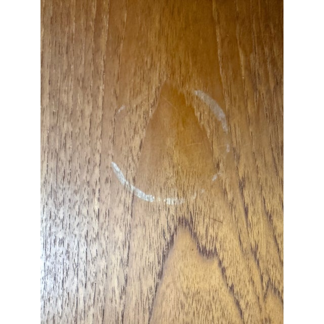 Teak Dining Room Set With 8 Solid Teak Chairs, Buffet and Hutch, 2 Leaves For Sale - Image 11 of 12