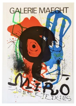 Joan Miro, Sobreteixims, 1973, Original Lithographic Poster, 1973