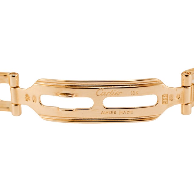 Metal Ladies Cartier Panthere 22mm 1070 18k Yellow Gold Quartz Watch For Sale - Image 7 of 10