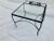 American Iron Patio Corner Table With Galley Bar on Two Sides and Glass Top. For Sale - Image 3 of 7