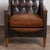Wood Pair of 20th Century Vintage Leather Club Chairs For Sale - Image 7 of 18