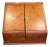 Antique Victorian Oak Stationery Desk With Perpetual Calendar & Letter Organizer For Sale