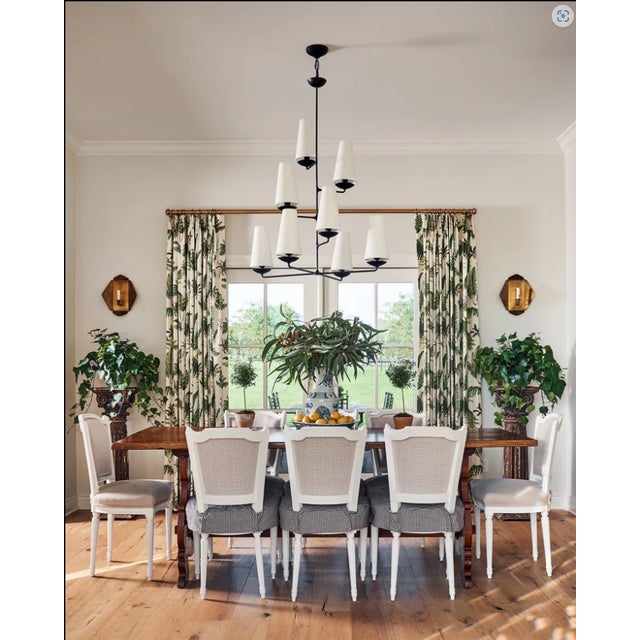 Set of 8 Elegant Louis Philippe–Inspired Dining Chairs featuring a beautifully shaped French-style silhouette, carved...