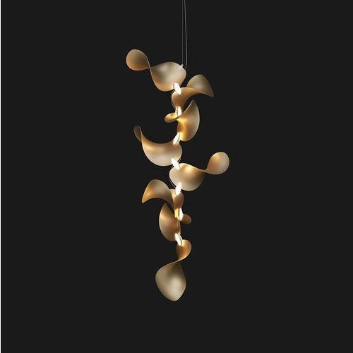 Not Yet Made - Made To Order Dune 8 Vertical Cluster Chandelier in Silver Anodized Aluminum by Moss Objects For Sale - Image 5 of 18