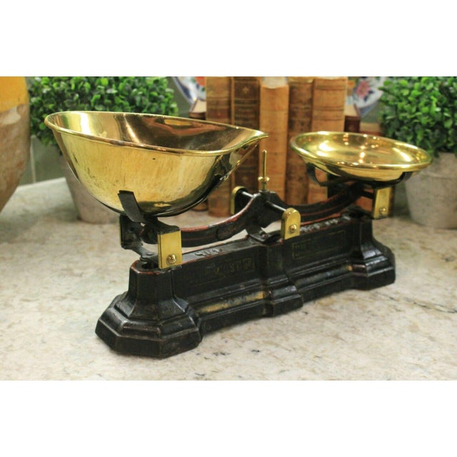 Antique P Rogers Loach Birmingham English Cast Iron Scale