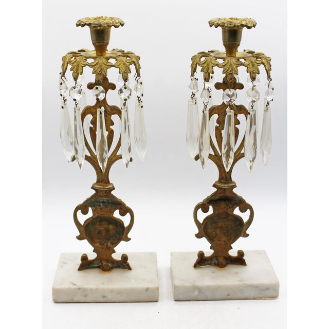 Neoclassical Circa 1870 Likely English Pair of Neoclassical Urn Form Girondoles For Sale - Image 3 of 10