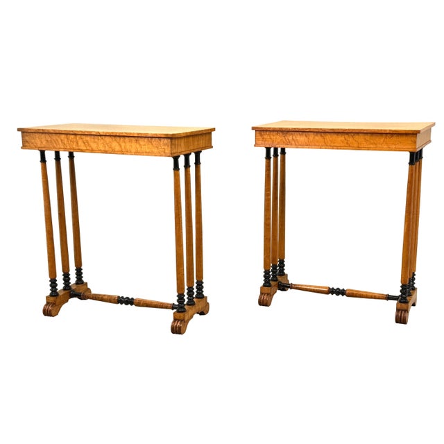 Early 18th Century Regency Birdseye Maple Occasional Tables, Set of 2 For Sale - Image 17 of 17