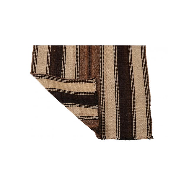Mid-Century Modern Brown Mini Vintage Kilim Rug - 2`2″ X 3`2″ For Sale - Image 3 of 3