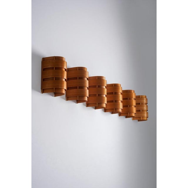 1960s Model V155 Wall Lights by Hans-Agne Jakobsson, Sweden, 1970s, Set of 6 For Sale - Image 5 of 11