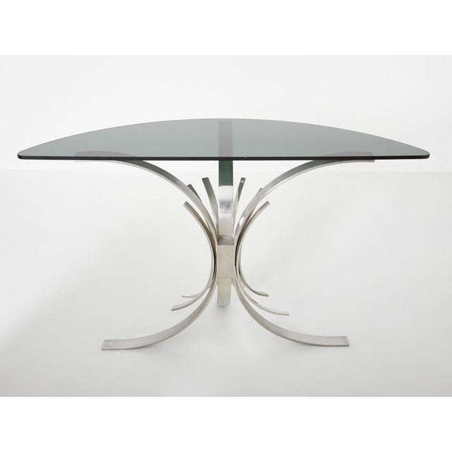 1970s Vintage Console Table by Maria Pergay for Design Steel, 1972 For Sale - Image 5 of 12