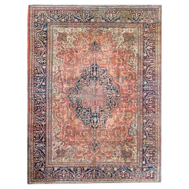 Early 20th Century Persian Sarouk Rug For Sale - Image 12 of 12