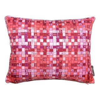 Hermes Bolduc Au Carre Vintage Silk Scarf Boudoir Pillow For Sale
