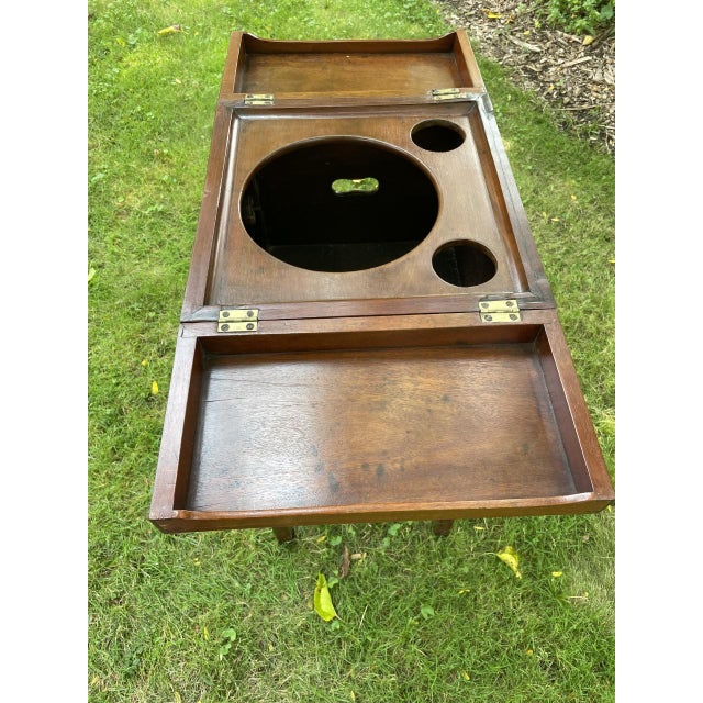English 19th Century Sheraton Style Washstand in Mahogany For Sale - Image 9 of 12