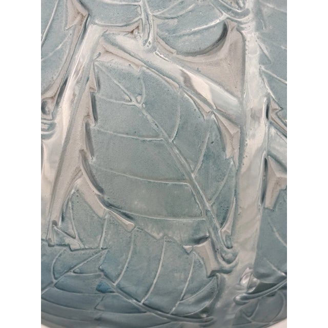 René Lalique Art Deco "Milan" Frosted Blue Patinated Glass Vase, 1929 For Sale - Image 14 of 14