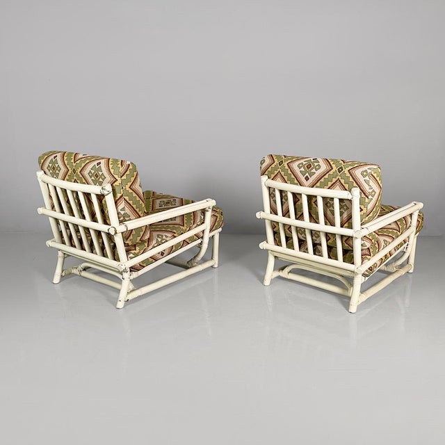American Lounge Chairs by Lyda Levi for McGuire Company, 1970s, Set of 2 For Sale - Image 4 of 16