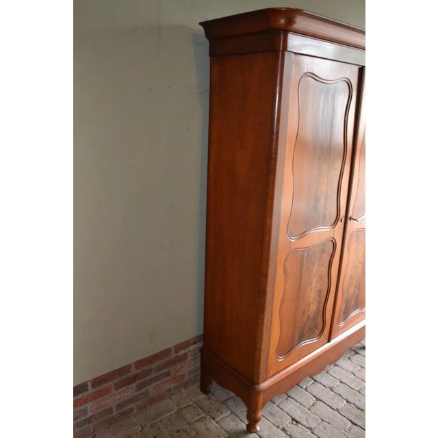 Wood Biedermeier Mahogany Girls Cupboard, 1880s For Sale - Image 7 of 9