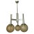 1960s Pair of Italian Chandeliers W/ Opaline Murano Glass For Sale - Image 5 of 6