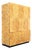 1970s Double Door Burl Wood Armoire Wardrobe in a Manner of Milo Baughman For Sale