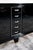 Art Deco Sideboard, 5 Drawers in the Center, Black High-Gloss Lacquer with Metal Emblems, 1930s For Sale - Image 11 of 12