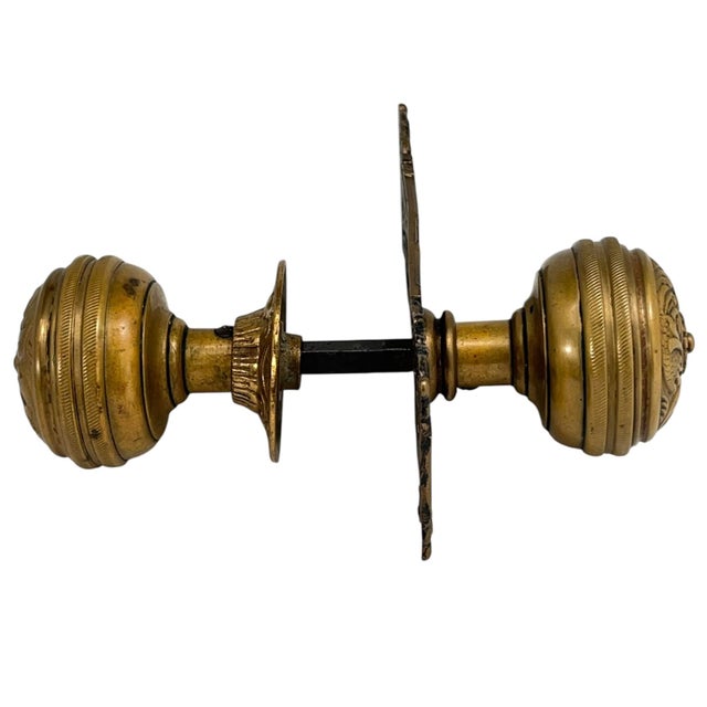 19th Century American Cast Bronze Door Knobs. A Set of 5 Pieces For Sale - Image 9 of 12