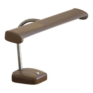 Mid-20th Century Deco Industrial Gooseneck Desk Lamp For Sale