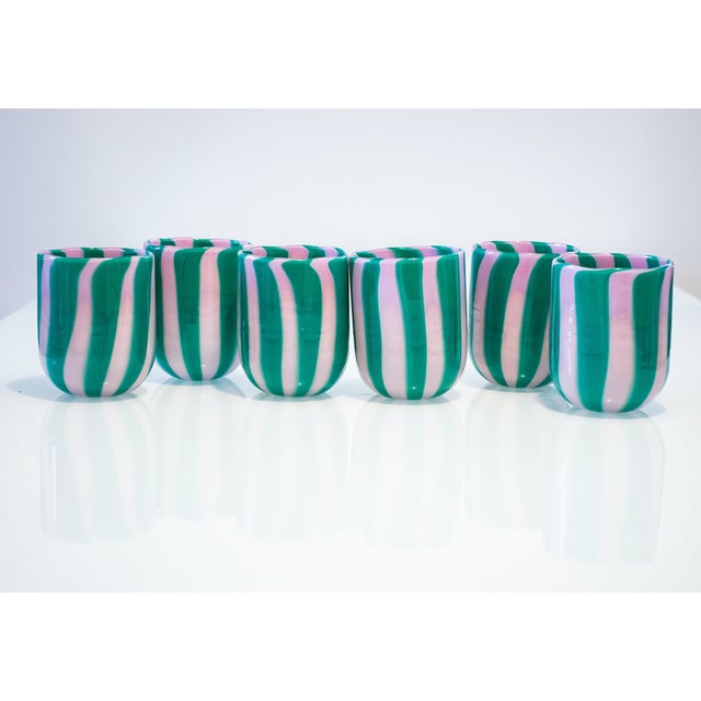2000 - 2009 Glasses by Mariana Iskra for Ribes, Venice, 2004, Set of 6 For Sale - Image 5 of 10
