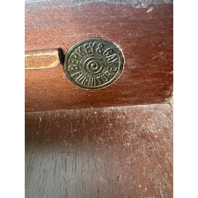 Coffee Berkey & Gay Antique Federal Revival Vanity / Writing Desk – 1925 For Sale - Image 8 of 8