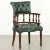 Chesterfield Office Chair in Green Flamed Cowhide Leather For Sale - Image 14 of 14