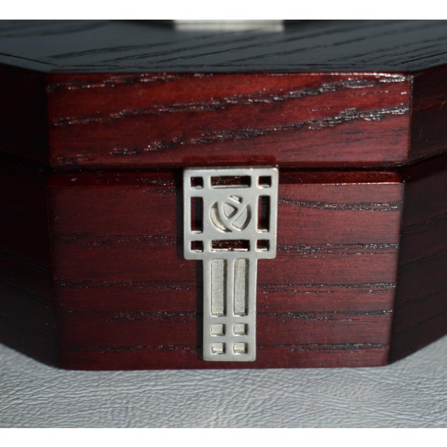 Vintage Carrick Oak Octagonal Box W/Celtic Design For Sale - Image 12 of 12