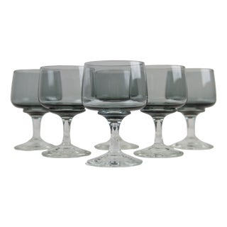 Vintage Danish Atlantic Port Glasses by Per Lütken for Holmegaard, 1960s, Set of 6 For Sale