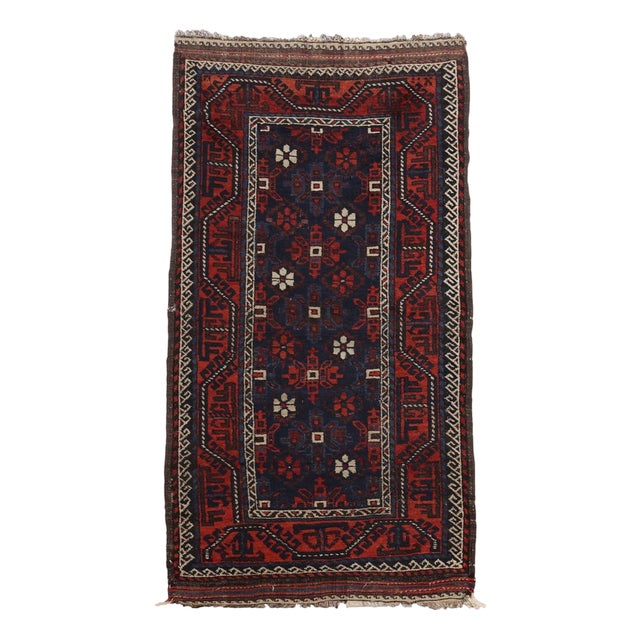 Beluchi Wool Rug in Heavy Knot For Sale