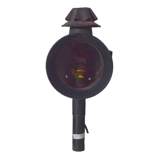 Antique Danish Metal Street Lantern, 1950 For Sale - Image 12 of 12