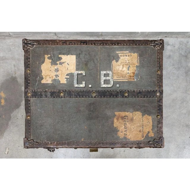 Wood Travel Trunk from Massimo Cavallotti, Milan For Sale - Image 7 of 10