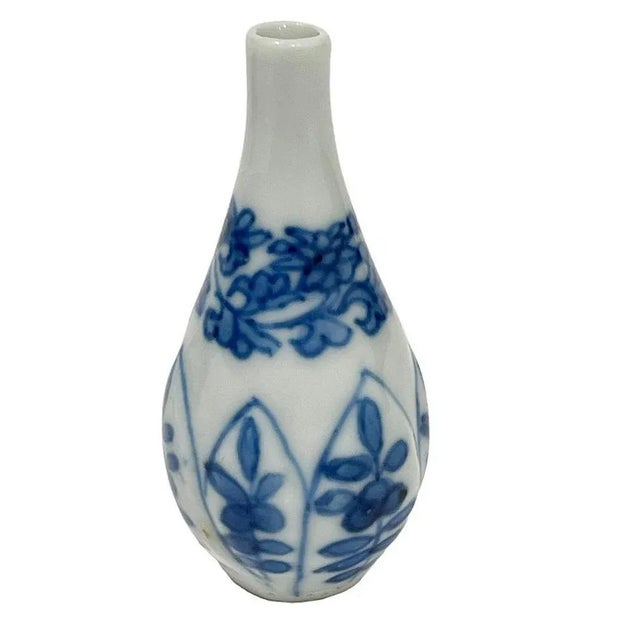 18th Century Blue and White Dollhouse Miniature Vases in Chinese Porcelain, 18th Century, Set of 2 For Sale - Image 5 of 12