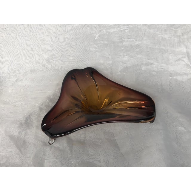 Mid Century Modern Art Glass Bowl For Sale - Image 4 of 12