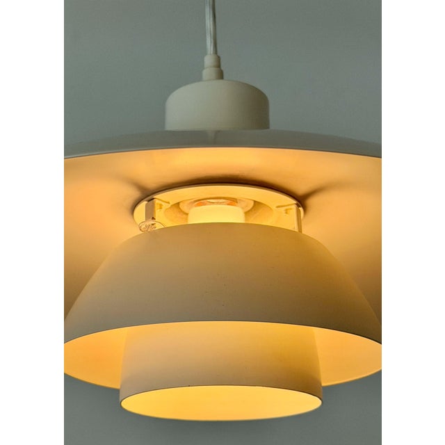 White PH 4/3 Pendant Lamp by Poul Henningsen for Louis Poulsen, Denmark, 1960s For Sale - Image 9 of 18