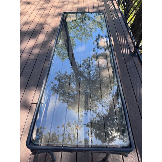Vintage Veneman of California Twig and Branch Glass Top Console Table, Attributed For Sale - Image 11 of 11