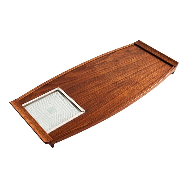 Mid Century Modern Teak Electric Warming Tray by Salton Hotray, Usa, C. 1960s For Sale