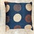 Blue Alamwar Natural Hand Dyed Indigo Pillow With New Feather Down Insert For Sale - Image 8 of 8