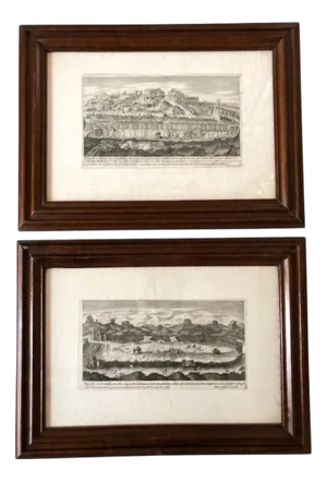 Marco Sadeler, The Circus Maximus and the Circus of Caracalla, 1606, Engravings, Framed, Set of 2