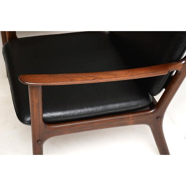 Vintage Danish Leather Armchairs from Ole Wanscher, 1960s, Set of 2 For Sale - Image 11 of 12