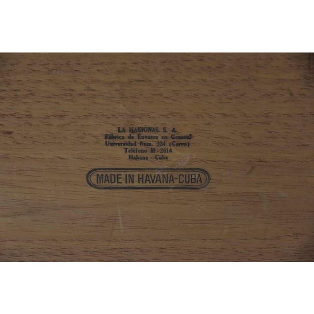 1940s Large Hand Made Parquetry Inlaid Wood Cigar Humidor For Sale - Image 13 of 13