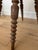 Hand-Carved Walnut Folk Art Chairs Pair For Sale - Image 4 of 6