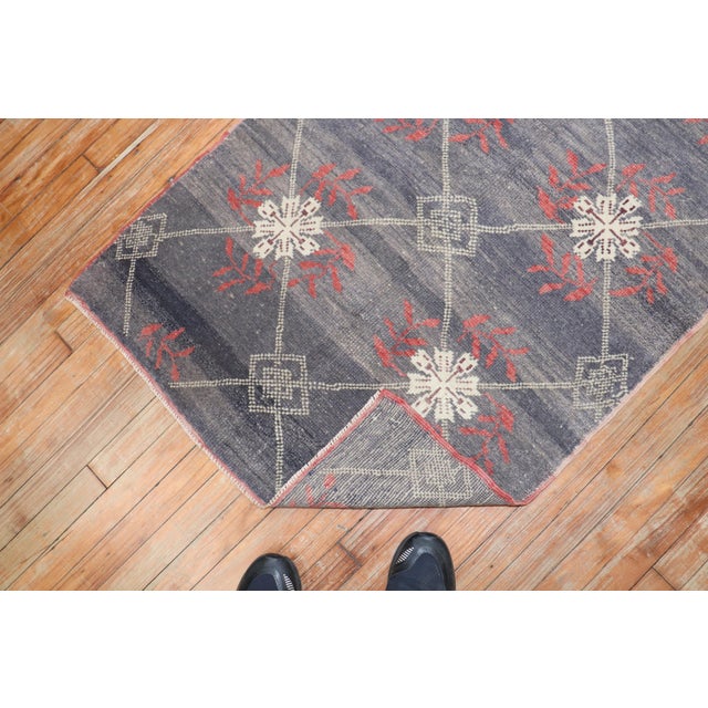 Zabihi Collection Vintage Turkish Konya Small Rug For Sale - Image 9 of 18