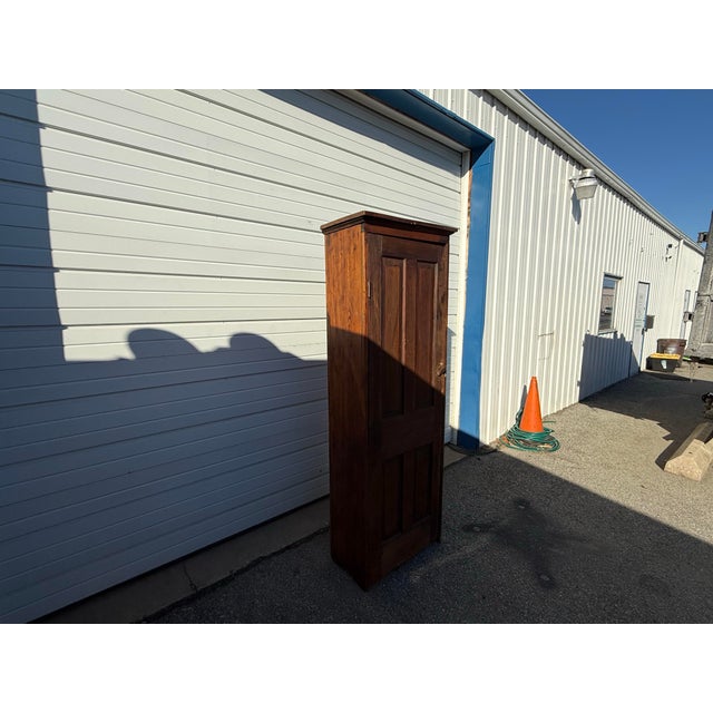 Antique Knotty Pine Country Farm Rustic Cupboard For Sale - Image 12 of 12
