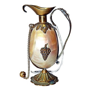19c French Shell Bud Vase For Sale
