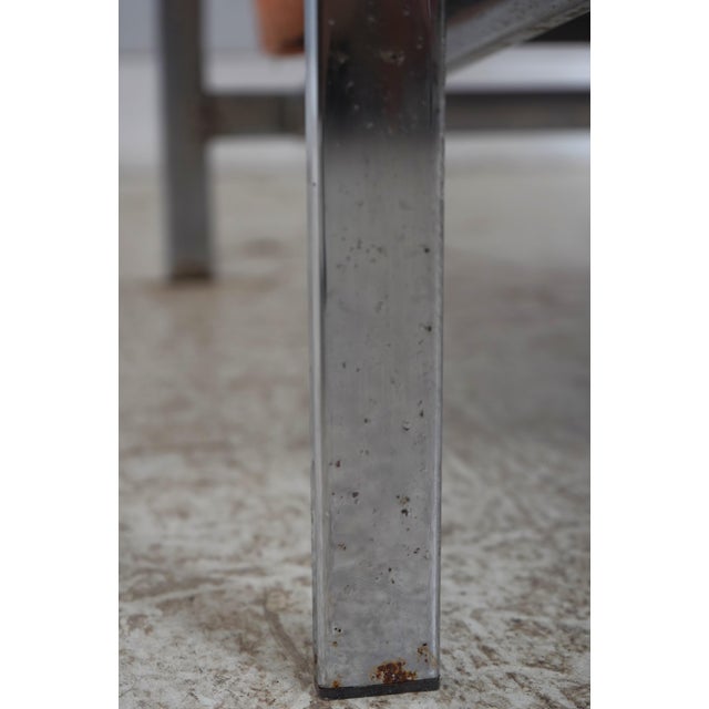Pair of Milo Baughman Chrome Frame Arm Chairs For Sale - Image 12 of 18