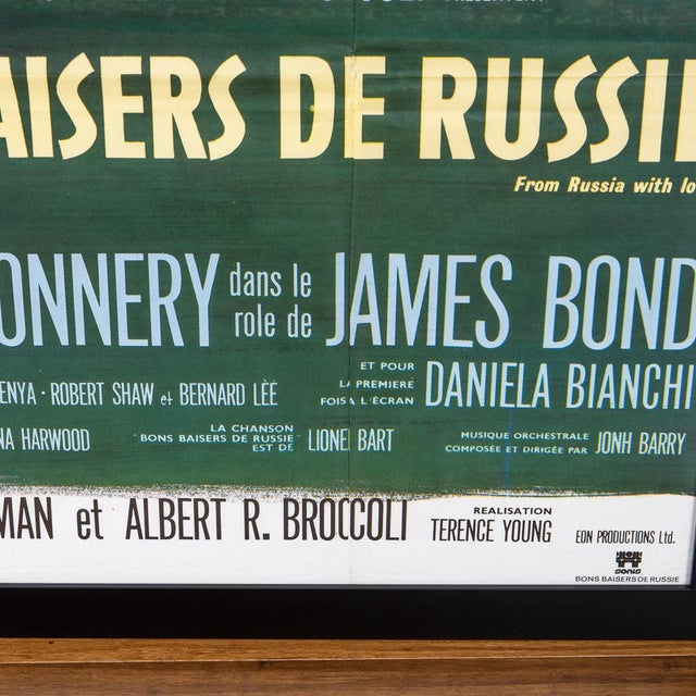 French Re-Release James Bond 007 'From Russia With Love' Poster, 1970s For Sale - Image 13 of 18