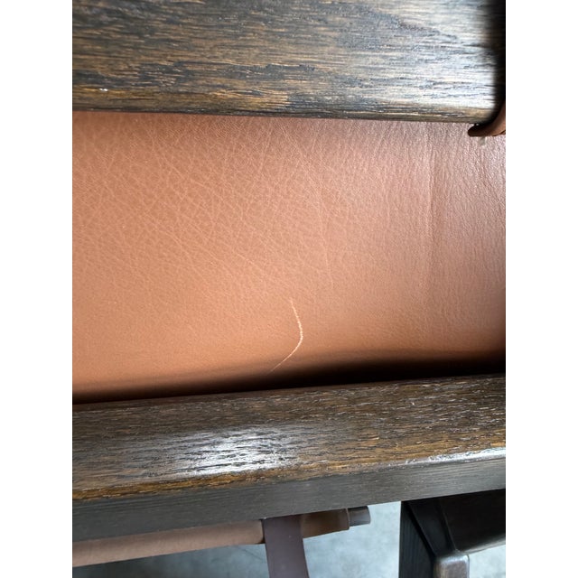 1970s Gerard Van Den Berg for Montis Attrb Dutch Brutalist Leather Sofa For Sale - Image 11 of 12
