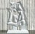 Metal Vintage Cubist Lacquered Metal Sculpture of Woman For Sale - Image 7 of 7